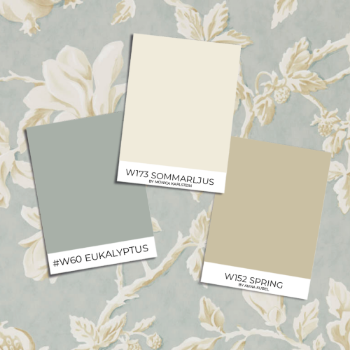 Bild på Magnolia & Pomegranate Grey Blue/Parchment - DWOW215724
