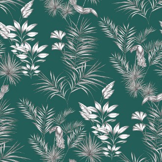 Picture of Toucan Toile Rainforest Green  - WLD53111W