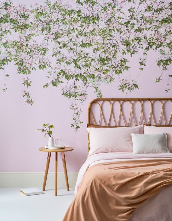 Picture of Clematis Mural Wallpaper - Pink - ClemP