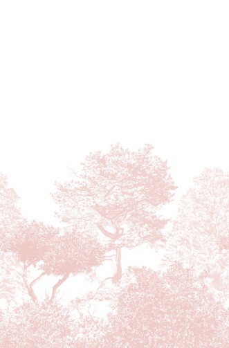 Bild på Hua Trees Mural Wallpaper - Pink - HUATREES04