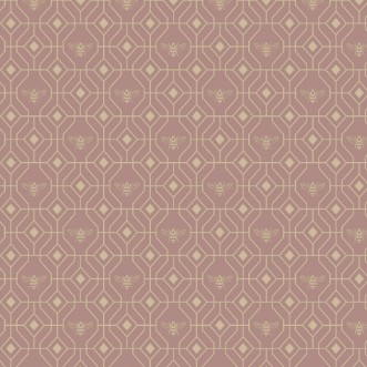 Picture of Bee Deco Wallpaper Blush - BEEDECO/WP1/BLS