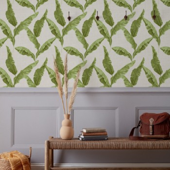 Picture of Plantain Wallpaper Green - PLANTAI/WP1/GRE