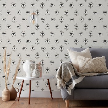 Picture of Theia Wallpaper Grey/Beige - THEIA/WP1/GBE