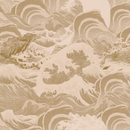 Picture of Sea Waves Taupe - WP30062