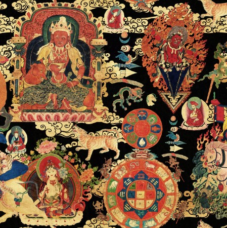 Picture of Tibetan Tapestry Metallic Edition - WP20450
