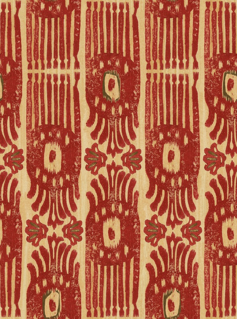Picture of Tribal Ikat Lava Red - WP30114