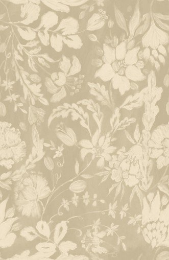 Picture of Flowery Ornament Taupe - WP30036