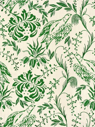 Picture of Folk Embroidery Fern Green - WP30015