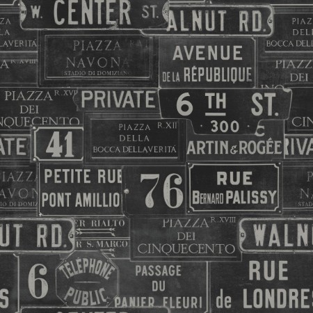 Picture of Vintage Signs Anthracite - WP20037