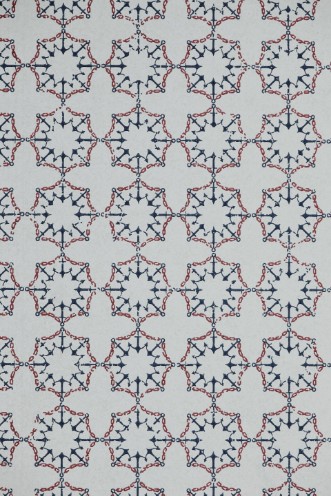 Picture of Anchor Tile - Red, White, Blue - BG1000101