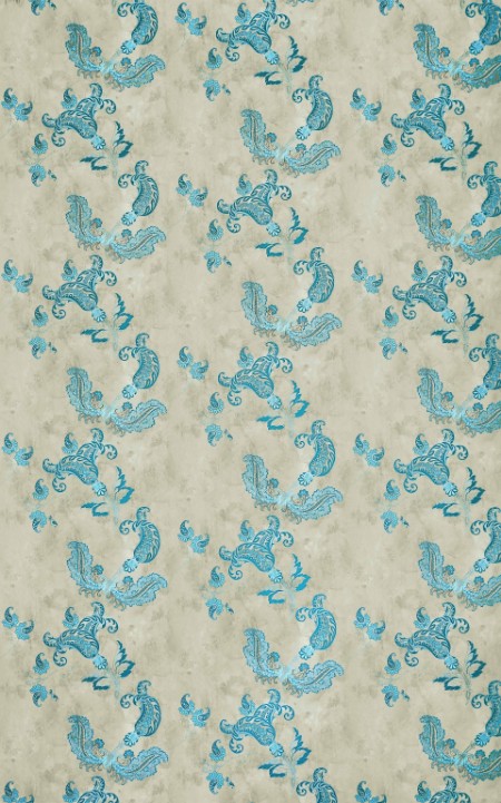 Picture of Paisley - Turquoise on Old Grey - BG0800202