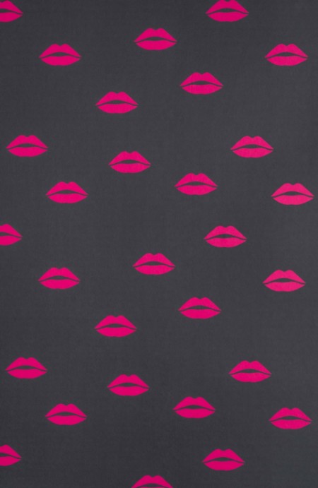 Picture of Tabitha Webb x Barneby Gates - Lips - Hot Pink on grey - BG/TW02/01