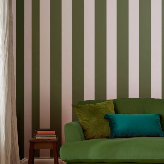 Picture of Harborough Stripe Olive Green - 118548