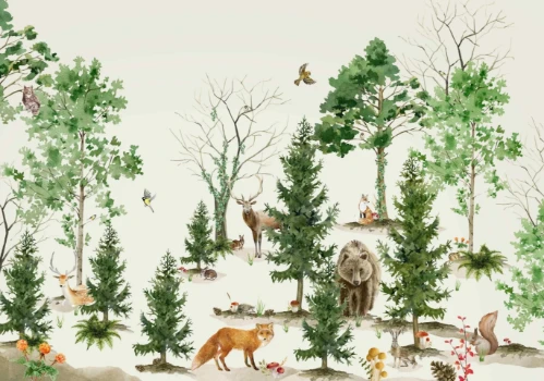 Picture of Forest Life Mural - Mur-Basic-ForestLife-4*2.80