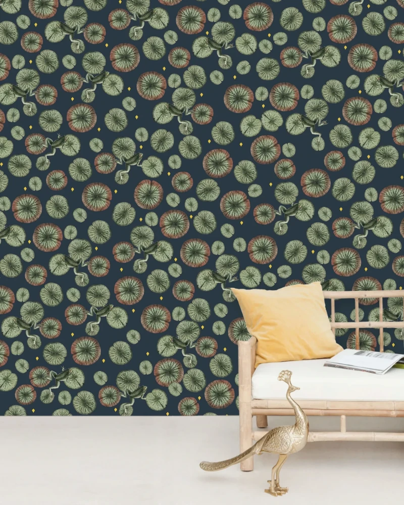 Bild på Funky Frog Wallpaper Mural 4mx2.80 - MUR-Funky-Basic-4*2.80