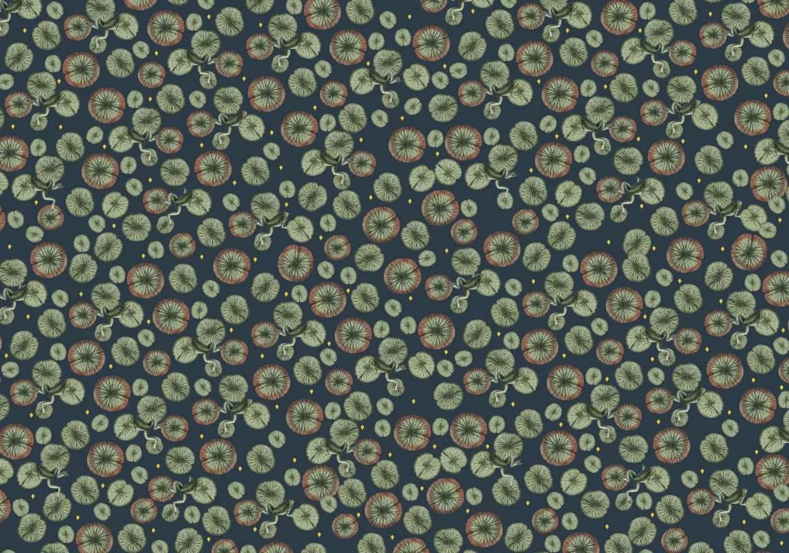 Bild på Funky Frog Wallpaper Mural 4mx2.80 - MUR-Funky-Basic-4*2.80