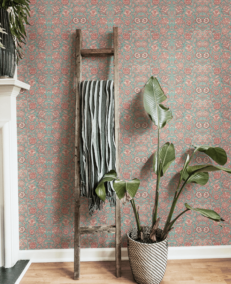 Bild på Indian Flower Turquoise - MUR-BASIC-Infloturquoise4
