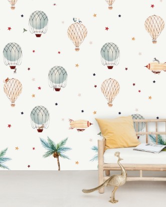 Picture of Little Balloon Wallpaper Mural 4mx2.80 - MUR-Balloon-Basic-4*2.80