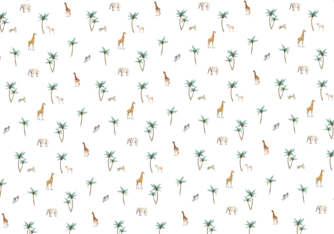 Bild på Savannah Palm Tree Wallpaper Mural 4mx2.80 - MUR-Savannah-Basic-4*2.80