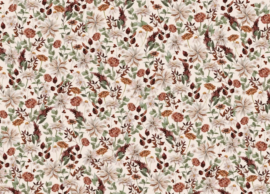 Bild på Vintage bouquet Mural  - Mur-Basic-Vintage-Bouquet-4*2.80