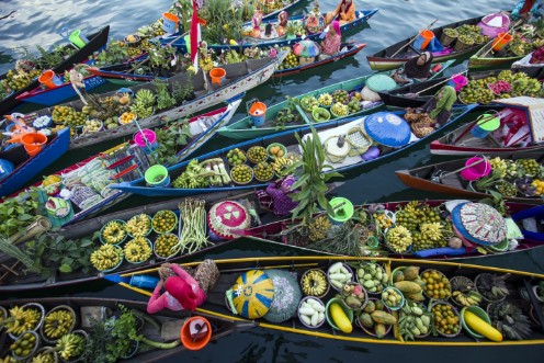 Afbeeldingen van Banjarmasin Floating Market