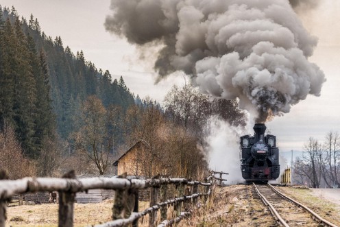 Afbeeldingen van The steam train