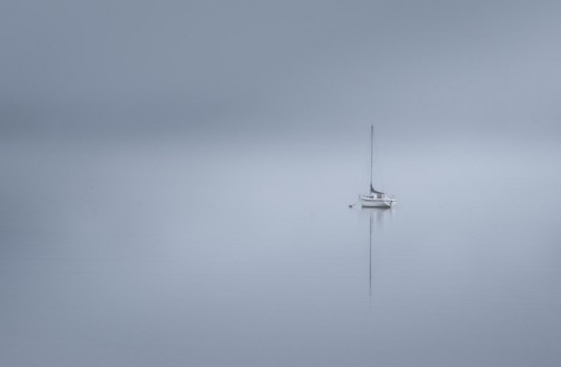 The Lonesome boatman photowallpaper Scandiwall