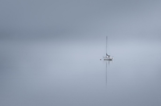 The Lonesome boatman photowallpaper Scandiwall
