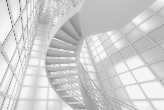 Picture of Stairs in White