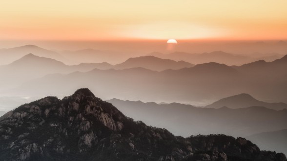 Afbeeldingen van Huanshan sunrise
