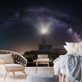 Afbeeldingen van Lighthouse and Milky Way