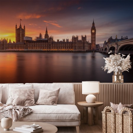 Afbeeldingen van London Palace of Westminster Sunset