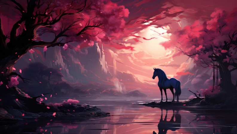 Dreamy Horse photowallpaper Wallpassion