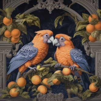 Afbeeldingen van Parrots and Oranges