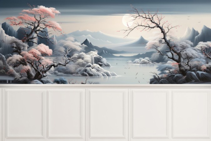 Frosty Landscape photowallpaper Wallpassion