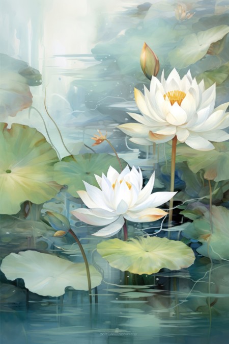 Image de Water Lily Buddies