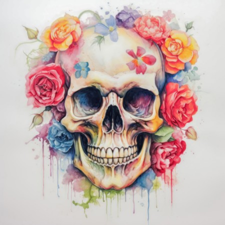 Picture of Flowery Skull