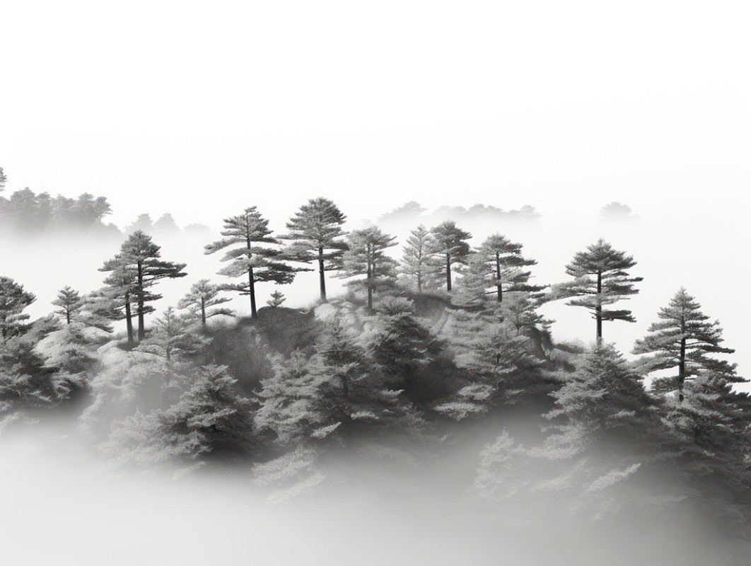 Afbeeldingen van Foggy Trees