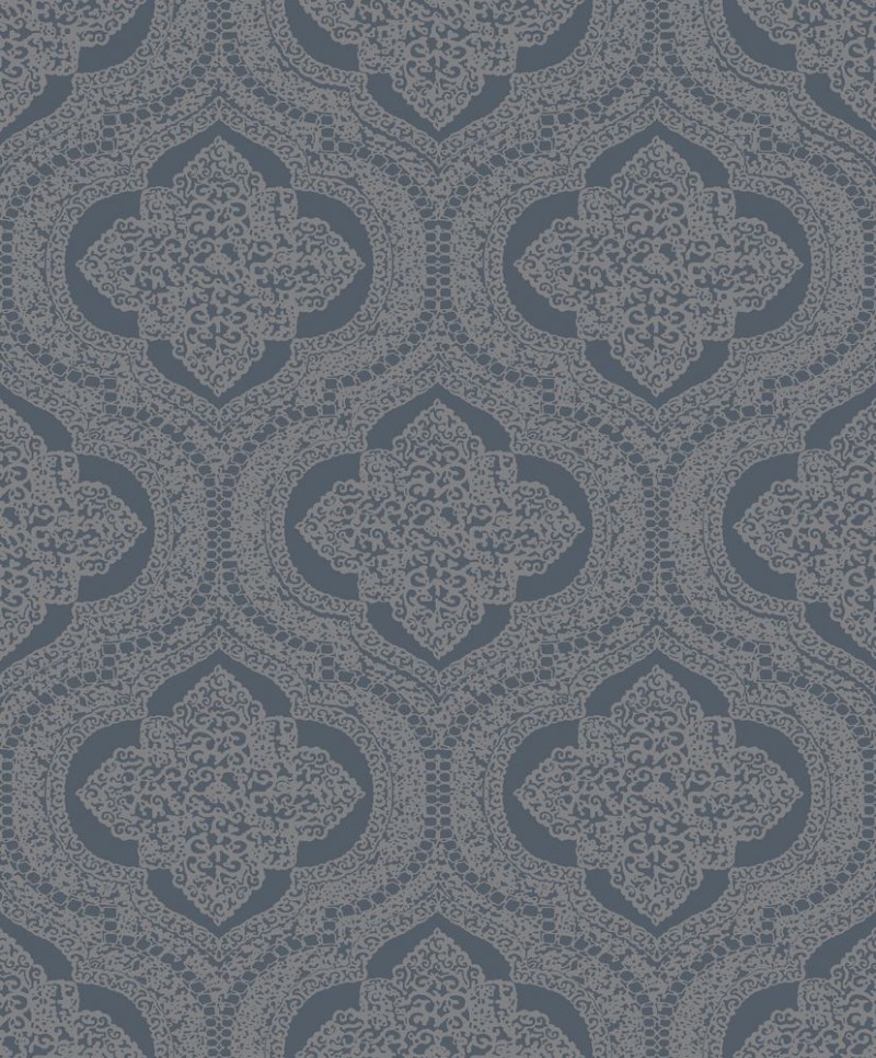 Picture of Dark Blue Damask - LV3205
