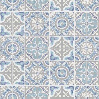 Afbeeldingen van Blue Mozaic Tiles - SK10010
