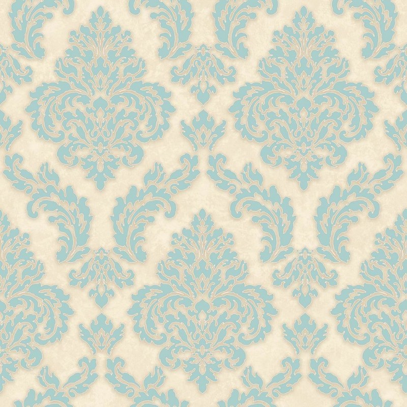 Picture of Teal Sahara Damask - SK10015
