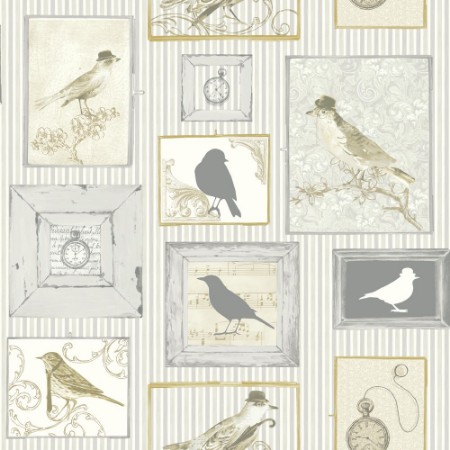 Image de Grey Framed Birds - FI2501