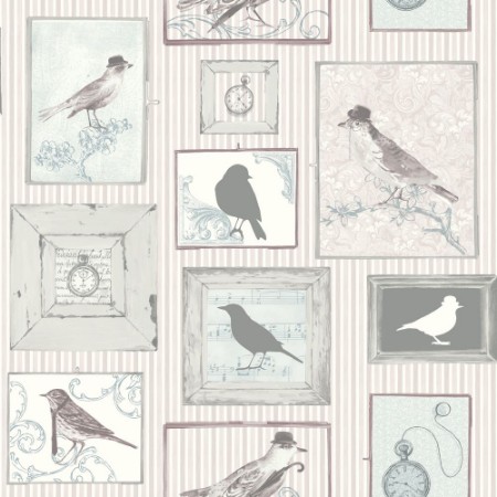 Picture of Lilac Framed Birds - FI2503
