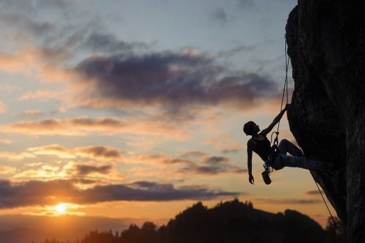 Picture of Rock Climbing at Sunset
