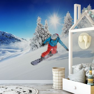 Bild på Snowboarding in the Alps