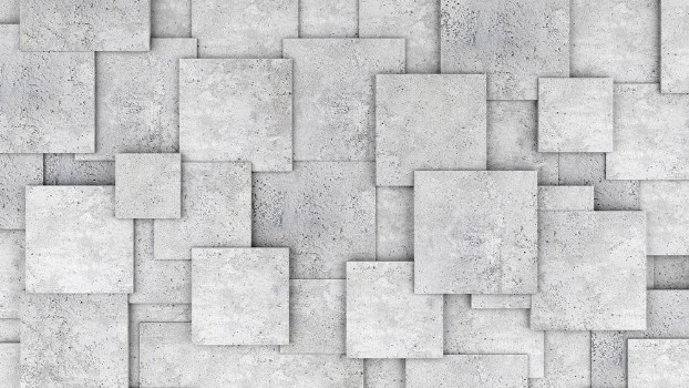 Bild på Concrete 3D Cube Wall