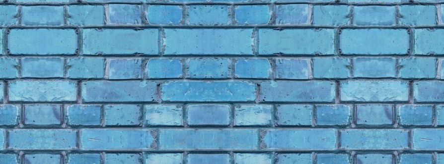 Afbeeldingen van Blue Cracked Brickwork