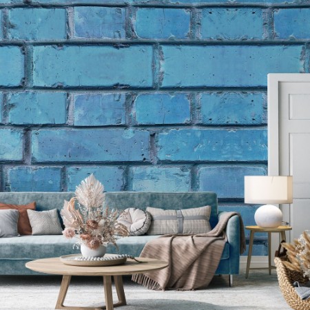 Image de Blue Cracked Brickwork