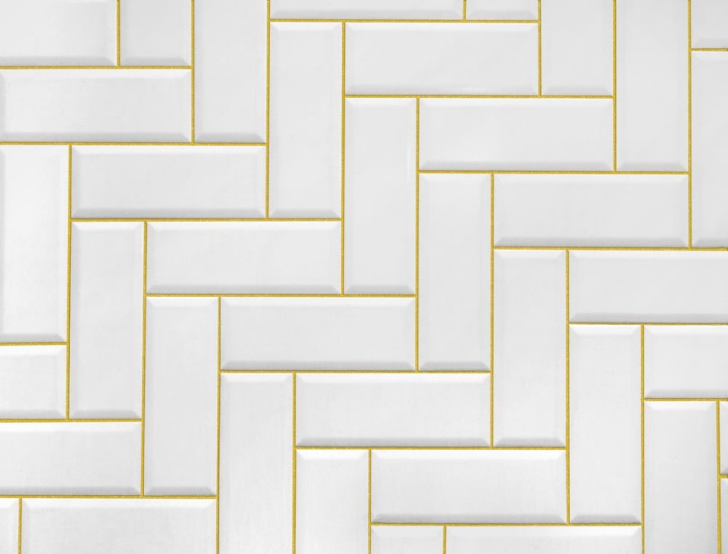 Bild på White Ceramic Brick Tile