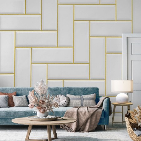 Image de White Ceramic Brick Tile